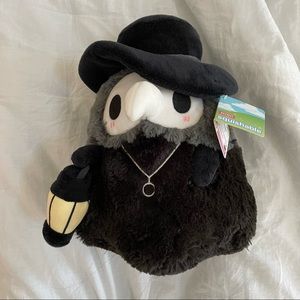 Mini Squishable Plague Doctor | Bird Plush Stuff Animal | Glow in the dark | NWT